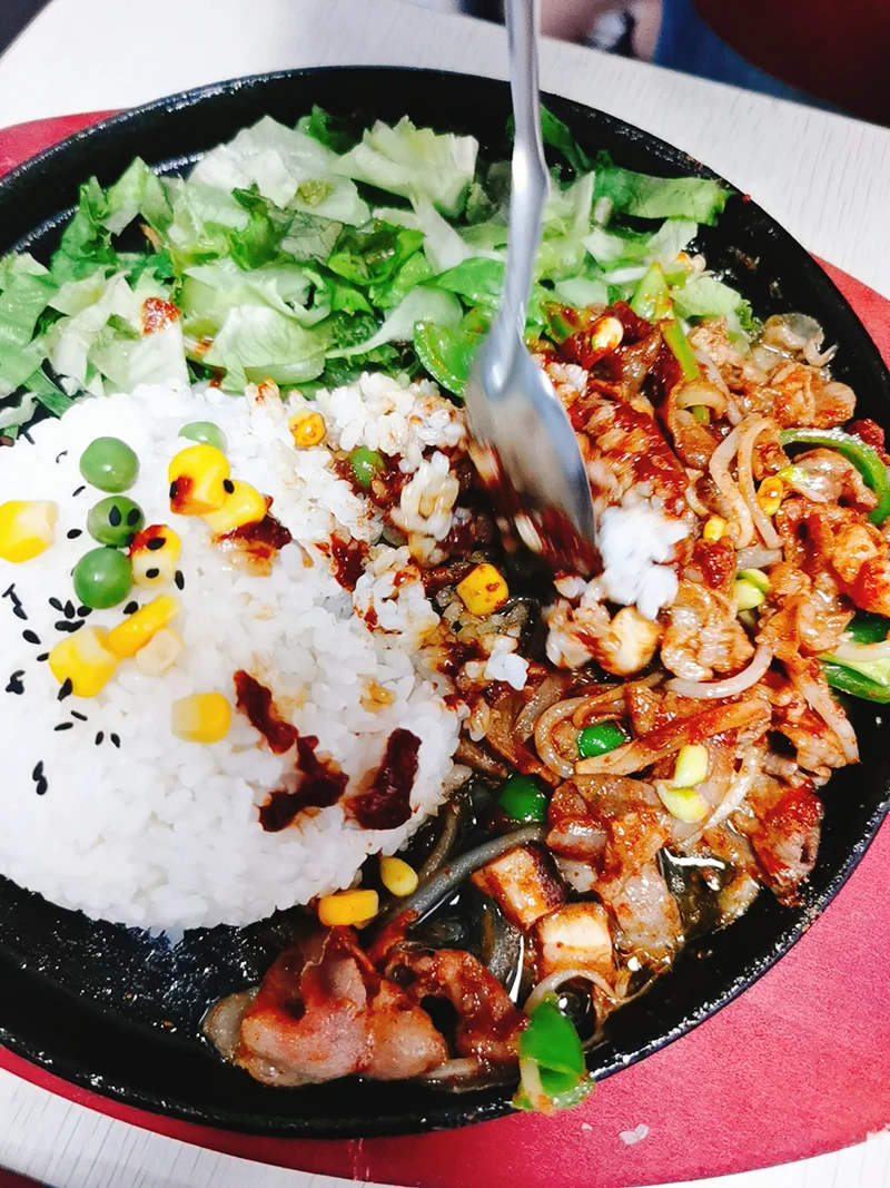 学员做的铁板饭